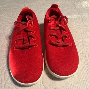 Red Allbirds, never worn